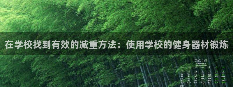 三亿体育官方正版app集团简介：在学校找到有效的减重